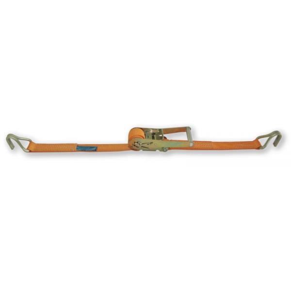 BETA Ratchet tie down with single hook, LC 2000kg high-tenacity polyester (PES) belt - 1