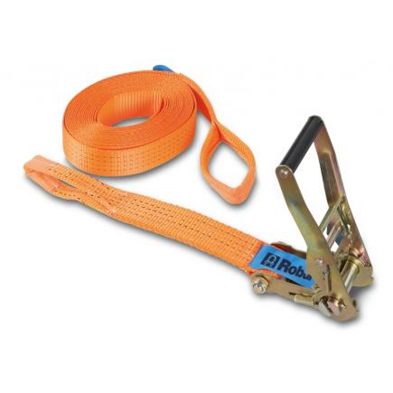 BETA Ratchet tie downs with 2 eyes, high-tenacity polyester (PES) belt LC 2000 kg - 1