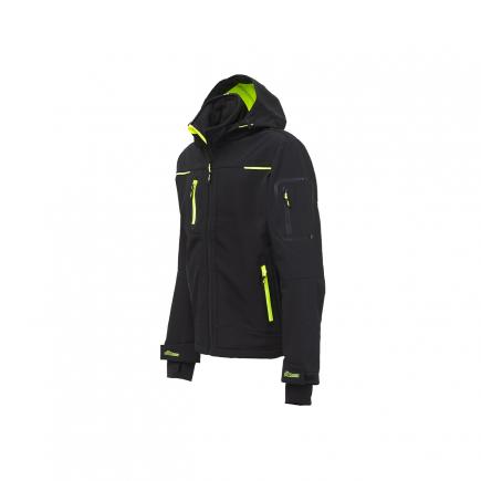 U-POWER FU187BC Space Black Carbon jacket in Softshell