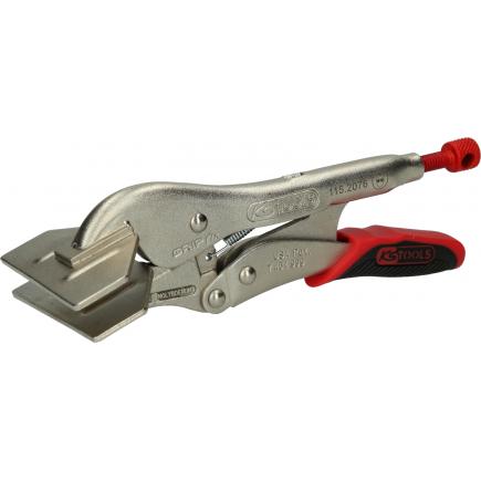 KS TOOLS Wide jaw flat die locking pliers with quick-release lever - 1