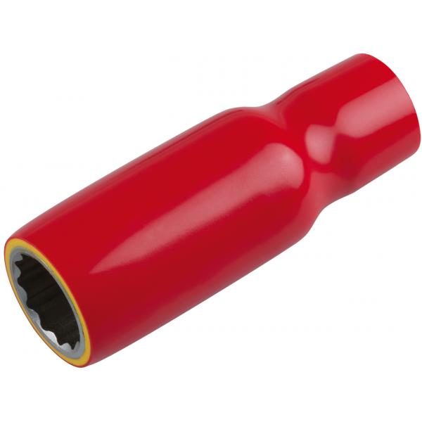 KS TOOLS 3/8" socket with protective insulation, long - 1