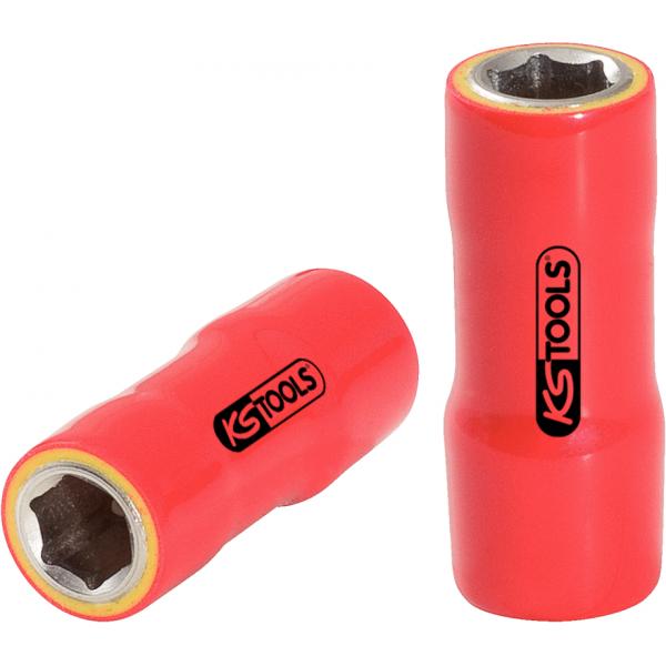 KS TOOLS 1/4" socket with protective insulation - 1