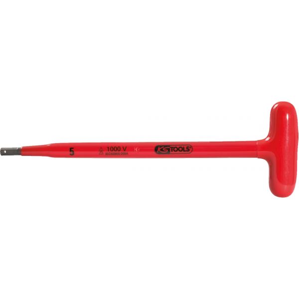 KS TOOLS T-grip hexagon box spanner with protective insulation - 1