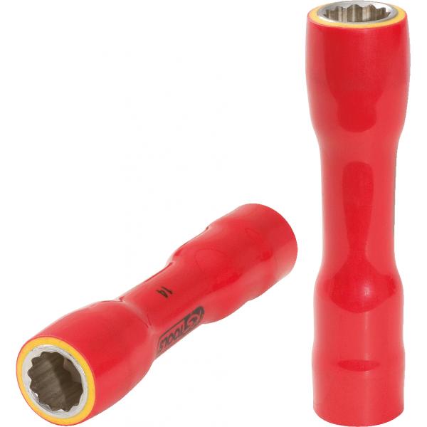 KS TOOLS 3/8" socket with protective insulation, XL - 1