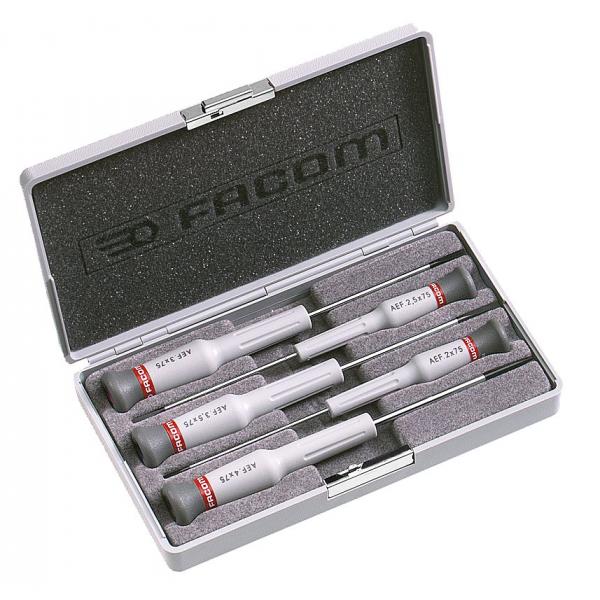 FACOM Micro-Tech® 5-piece screwdriver slotted head - 1