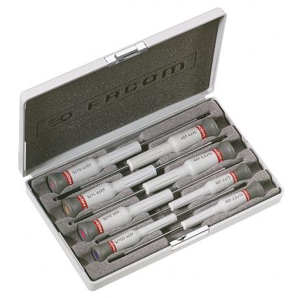 FACOM Micro-Tech® 8-piece screwdriver set slotted head - Phillips® - 1