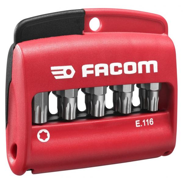 FACOM Combined set of 10 Torx Plus® bits 1/4" - 25 mm + bit holder - 1