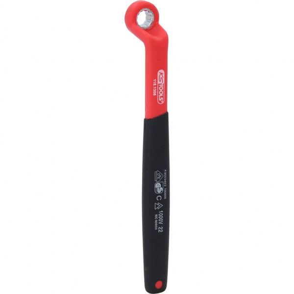 KS TOOLS Insulated ring spanner, offset - 1