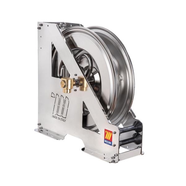 MECLUBE 073-2402-500 - MW-2023-MECL-073-2402-500 Automatic hose reel in  aisi 304 stainless steel heavy-duty hdx-550 series for air-water 3/4  (without hose)