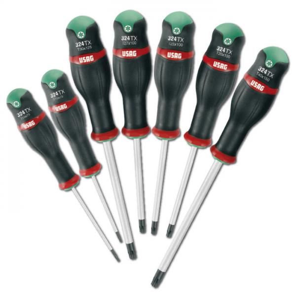 USAG 324 TX/S7 Set of 7 screwdrivers for TORX® screws