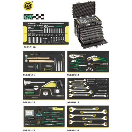 Kit d'outils AOG pour avions dans coffre à roulettes STAHLWILLE 98814915 -  Distrame Outillages STAHLWILLE