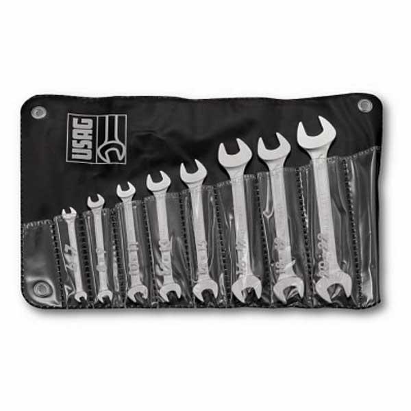 USAG Set of 8 double ended open jaw wrenches - 1