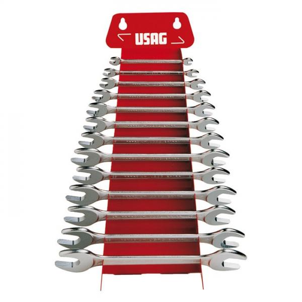 USAG Set of 13 double ended open jaw wrenches - 1