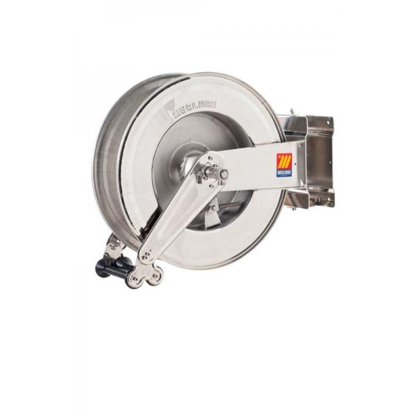 MECLUBE 071-2505-400 - Stainless steel hose reel AISI 304 swivelling FOR  WATER 150°C 200/400 bar Mod. SX 555 WITHOUT HOSE Inlet outlet M1/2G M1/2G