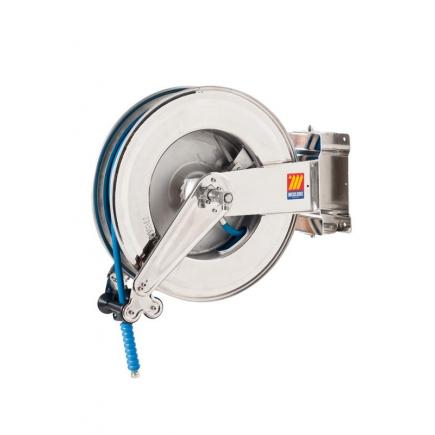 Meclube 071 2405 320 Stainless Steel Hose Reel Aisi 304 Swivelling For Water 150 C 400 Bar Mod Sx 550 With Hose 20 M O 3 8 Mister Worker
