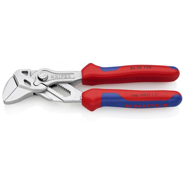 KNIPEX Pliers and a wrench in a single tool chrome plated, handles with multi-component grips - 1