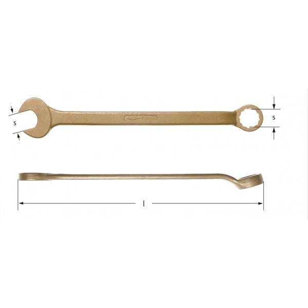 AMPCO BA0006A - Combination wrench, Aluminium Bronze (inches)