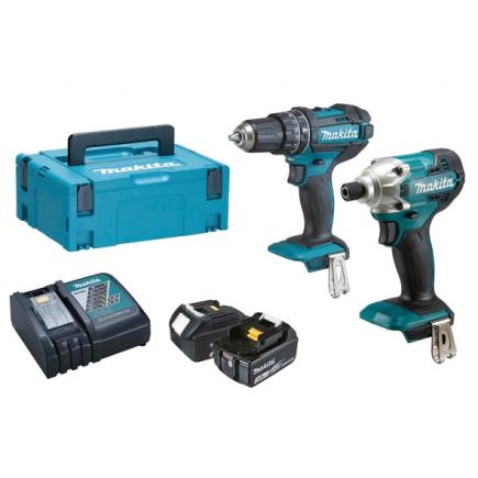Station toewijzing Geweldig MAKITA DLX2337J - Driver set, drive drill, 2 batteries and charger - in a  case | Mister Worker™