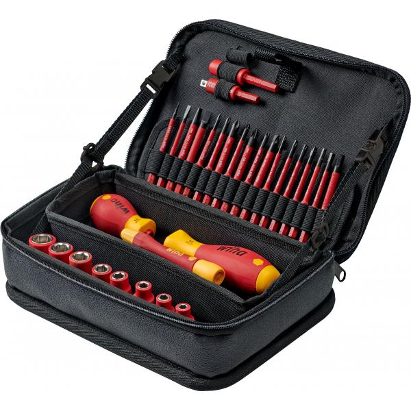 WIHA 43465 - Tool set slimVario® electric 1000V mixed included  multifunctional bag (32 pcs.)