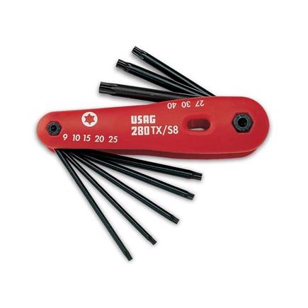 USAG Set of 8 keys for TORX® Tamper Resistant® screws - 1
