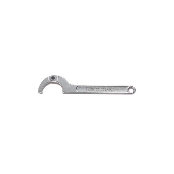 Adjustable hook wrenches with square pin