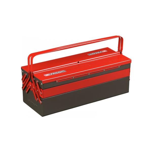 Metal toolbox with 5 tray (empty)