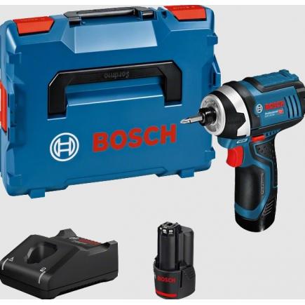 Bosch 06019A6977 - Visseuse à chocs sans fil GDR 12V-105 C&G 2x 2,0 Ah,  chargeur GAL 12V-40