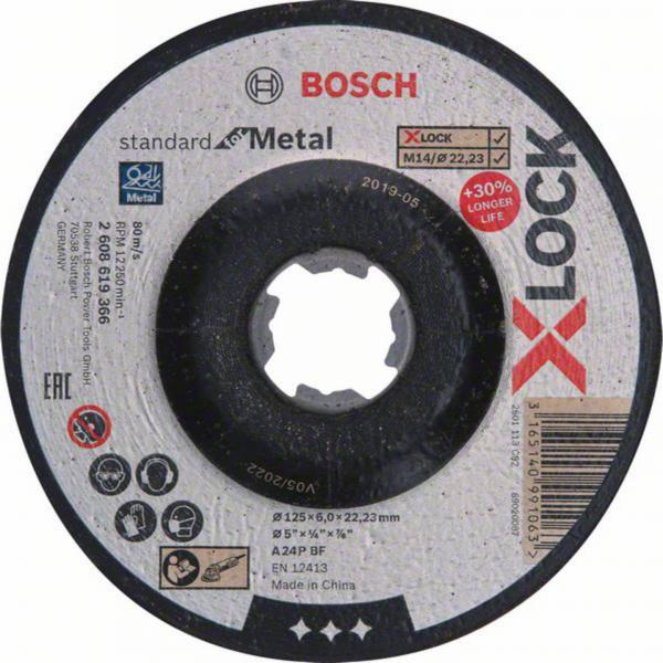 BOSCH Grinding wheel X-LOCK SfM 125x6mm T27 - 1