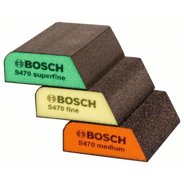 BOSCH Abrasive sponges for profiles 97x69x26mm (3 pcs.) - 1