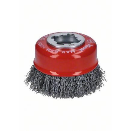 BOSCH X-LOCK Cup brush with steel knotted wire ø75mm - 1