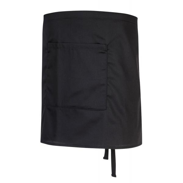 PORTWEST S845BKR Butchers black apron with pocket