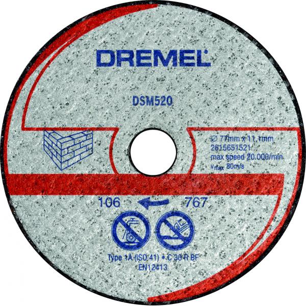 DREMEL 2615S520JB Disco de corte de mampostería DSM20