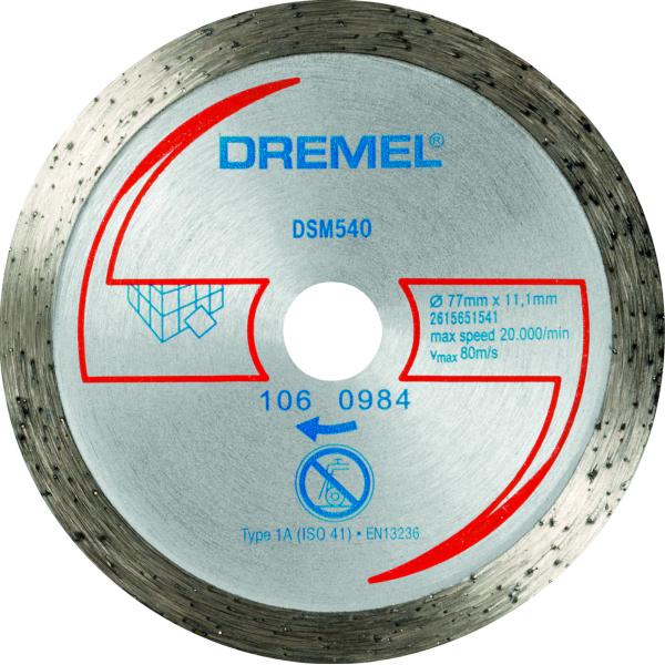 DREMEL 2615S540JB Disco de corte de diamante para azulejos DSM20