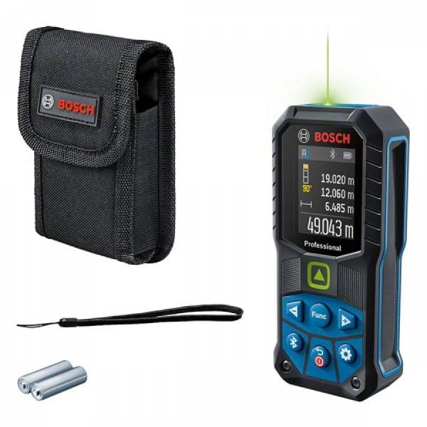 BOSCH 0601072U00 Medidor láser de distancias GLM 50-27 CG Professional con  2 pilas (AA) y accesorio de protección