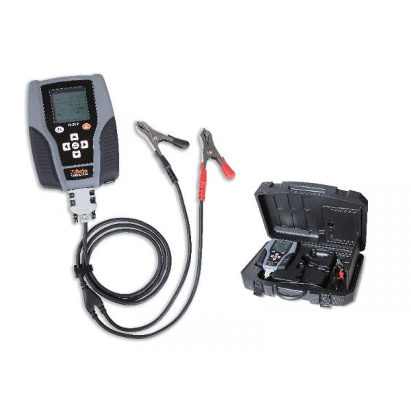 Testeur de batterie et d'alternateur pour voiture 12 V 24 V - Testeur de  charge, vérificateur de batterie, analyseur pour vérifier l'alternateur et  le