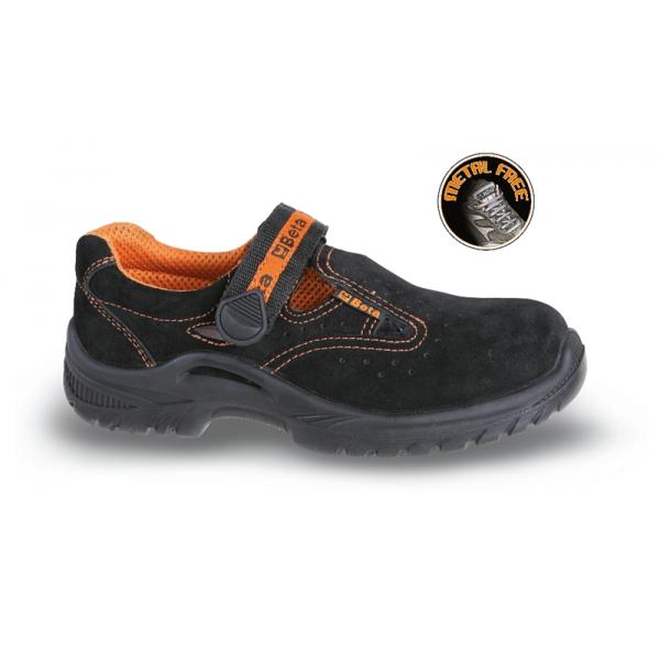 BETA Chaussure basse type sandale en croûte de velours souple, avec fermeture type "scratch", S1P SRC - 1