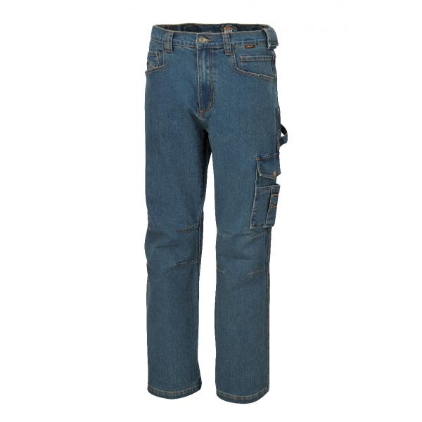 BETA Pantalon jeans de travail élastifié, bleu - 1