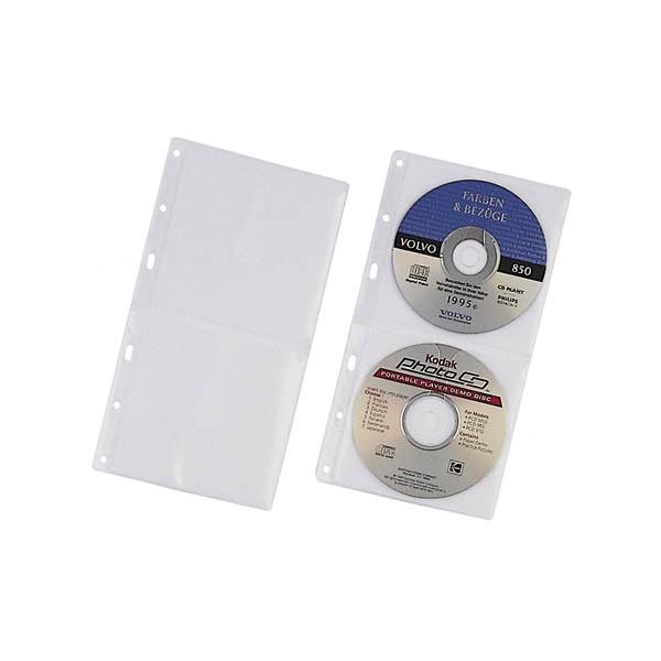 Classeur 4 anneaux 10 Pochettes pour 4 CD/DVD avec porte étiquettes