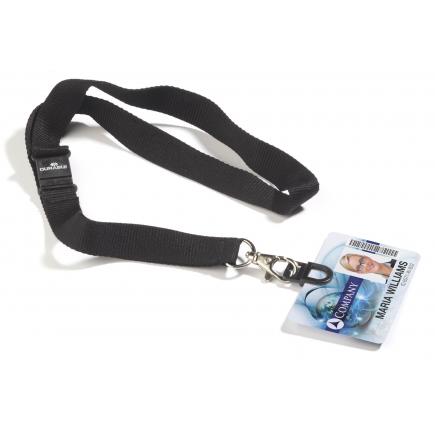 DURABLE 8187 Porte-badge CARD FIX avec cordon textile pour 1 badge