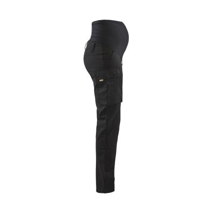 BLAKLADER Pantalon de grossesse Service stretch 2D Noir