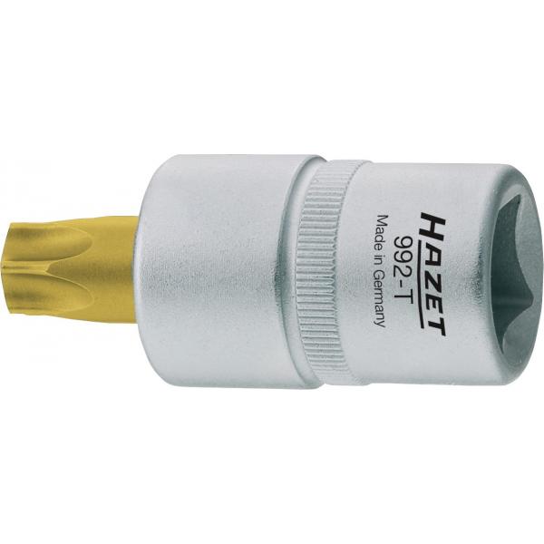 HAZET 1012-T60 Embout de clé à douilles TORX® avec adaptateur carré  intérieur 3/4 court