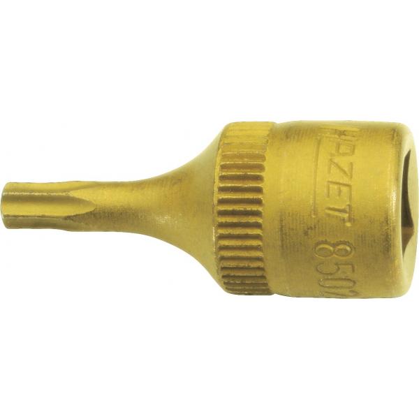 HAZET 8502-T10 Embout de clé à douilles TORX® avec adaptateur carré 1/4