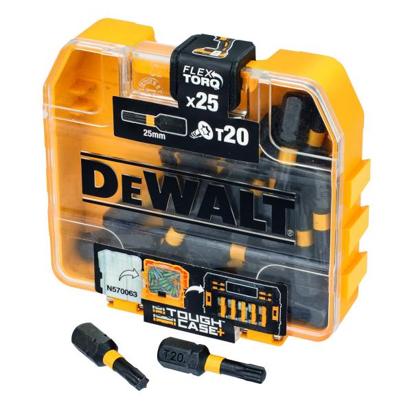 DEWALT DT70557T-QZ Jeu d'embouts Flex Torq T20 25 mm (25 pcs.)