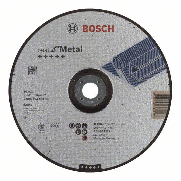 BOSCH 2608603532 Disque de ponçage ''Best for Metal'' avec centre déprimé A  2430 T BF