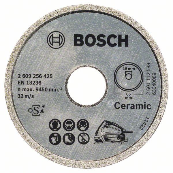 BOSCH 2609256425 Disque à tronçonner diamanté Standard for Ceramic ø65mm