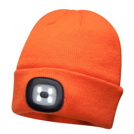 B029 - Lampe frontale LED rechargeable USB Beanie