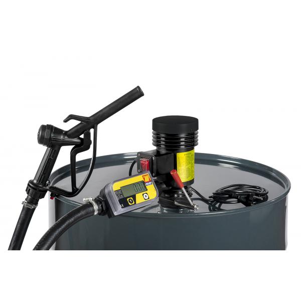 MECLUBE 090-5402-Y35 Kit pompa centrifuga travaso gasolio “Dispenser Kit  35 lt/min 12V pistola manuale con conta litri