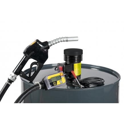 MECLUBE 090-5403-Y35 Kit pompa centrifuga travaso gasolio “Dispenser Kit  35 lt/min 12V pistola automatica con conta litri