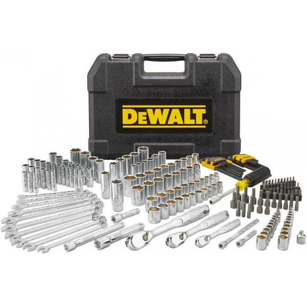 DEWALT DWMT81534-1 Set chiavi a bussola ed accessori 1/4 3/8 e 1/2  metriche e pollici (205 pz.)