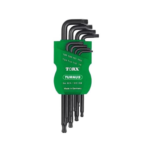 KUKKO 212-260 Set chiavi a brugola maschio piegata TORX® con testa sferica  (8 pz.)